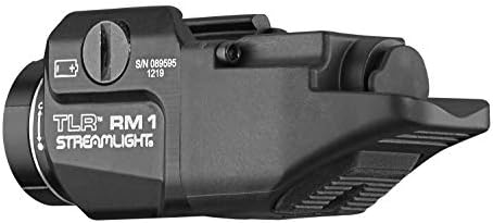 Streamlight 69441 TLR RM 1 500 lúmen Luz de arma montada em trilho de baixo perfil com teclas de localização de trilhos, preto