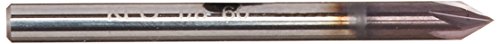 Keo 55780 Countersink de extremidade única de carboneto sólido, tialn revestido, 6 flautas, ângulo de ponto de 60 graus,
