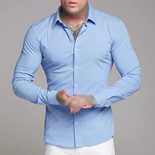 Jeke-DG Muscle Shacket Silk Workout Shirts Stand Social Fino vestido sólido casacos elásticos Cardigã Cardigã Roupas de vestuário