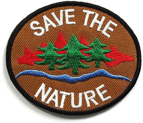 Peace002 - Salvar o patch da natureza - Patch de sinal da paz - patches de logotipo - patches bordados de apliques - ferro
