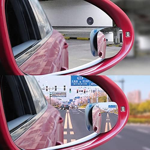 Espelho de ponto cego, 360 graus de vidro HD Glass convexa espelho de vista traseira de grande angular para carros