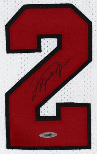Bulls Michael Jordan assinou White 1997-98 Nike Jersey Uda bah44410 - camisas da NBA autografadas