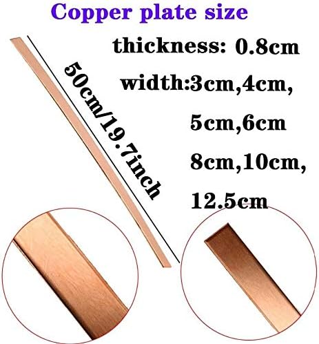 Placa de folha de cobre de folha de cobre de folha de cobre de metal com metal para obter metalworking com 8 mm de espessura 2 pcs placa de latão