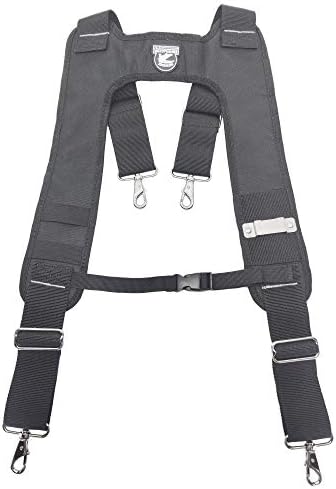 Gatorback B616 DeLuxe Suspender Harness V2 com canal de ar moldado ombro e colapso do pescoço, cinta de peito e ganchos