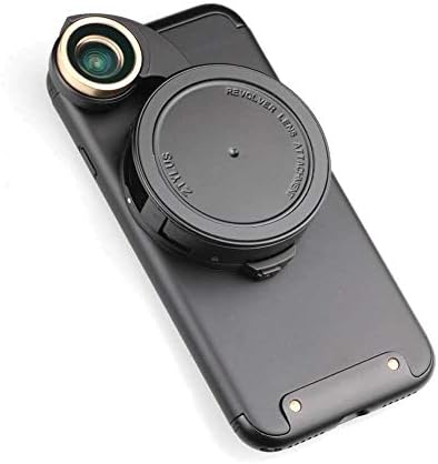 Ztylus 4-in-1 Revolver Lens Smartphone Camera Kit para Apple iPhone 7: super amplo angular, macro, peixe, cpl, estojo de proteção,