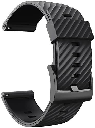 Kappde 24mm para Suunto 7/Suunto D5 Substituição de pulseira Silicone Sports Smart Watch Straps para Suunto 9 Baro/Sport Wrist HR