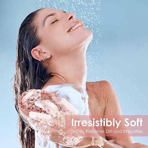 Esponja de banho SIBBA para homens homens crianças, esponja de esponja de pó de lavagem corporal esponja esfoliante reutilizável