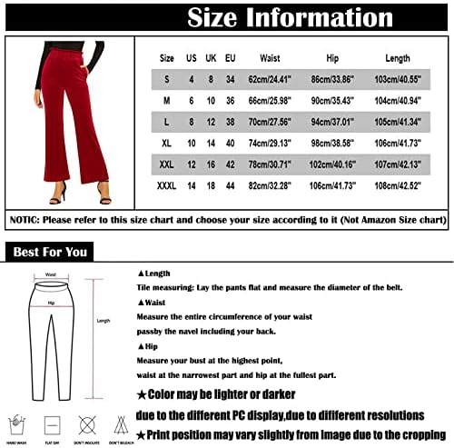 Calças de cintura alta de fqzwong para mulheres, com negócios de pernas largas, calças largas e calças de tamanho
