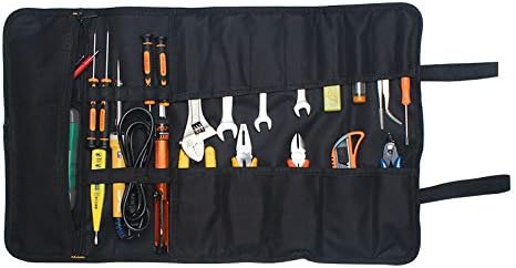 Bolsa de ferramentas de rolagem de ferramentas, 22 bolsos 600d Oxford Canvas Ferramentas Portáteis Bag Organizador