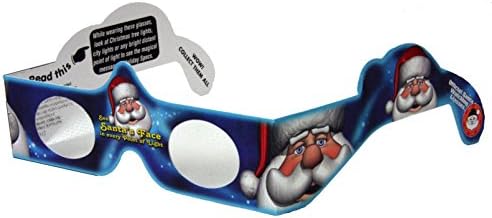 Óculos de Natal 3D - 10 especificações de férias - imagens de férias holograma