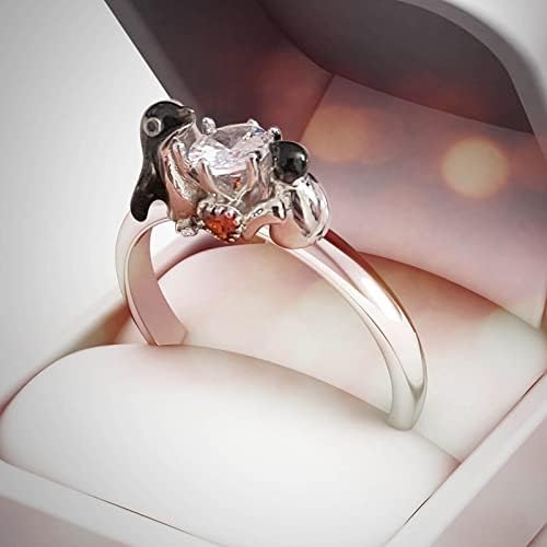 Anel ajustável com o noivado de abertura Rodada de zircões de zircões femininos anéis de casamento anéis de jóias