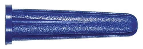 O Hillman Group 370336 Anchor de plástico cônico azul, 6-8 x 3/4 polegadas, 100-pacote