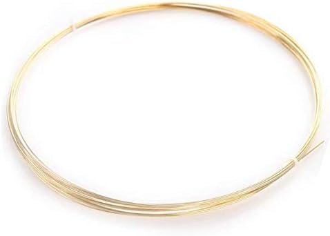 Nianxinn Copper Braid Wire H62 Fio de latão de arame redondo bobina de arame Linha de solda de bronze Linha nua DIY Craft,