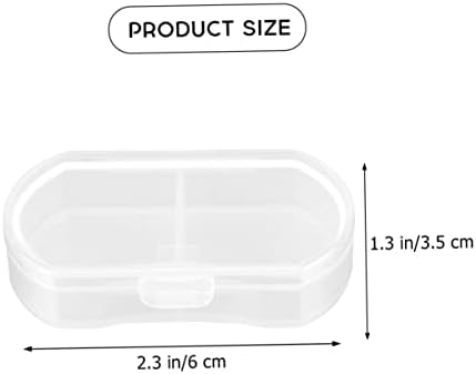 Caixa de comprimidos pequena e embebida para comprimidos para bolsa de bolso de bolso mini recipientes viagens Caixa de medicamentos