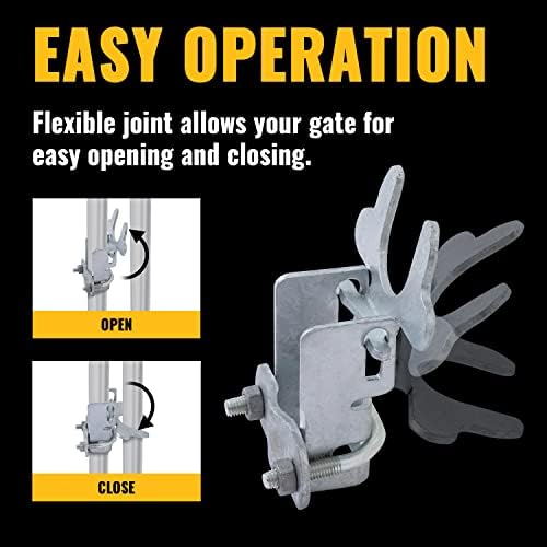 VIFIDA KENNEL GATE LATCH 1-3/8 , LING CANTH DOG LACK DE CANTELO DE CANTE, PARA 1-3/8 MARCO DE PANTELO DE KENNELOTO E 1-3/8 Painel