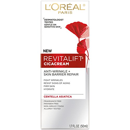 L'Oréal Paris Revitalift Cicacream Antiwrinkle + Reparo de barreira de pele, 1,7 fl -pack de 2