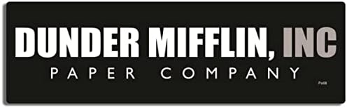 Gear Tatz - Dunder Mifflin - TV Tribute- Bumper Sticker - 3 x 10 polegadas - Feito profissionalmente nos EUA