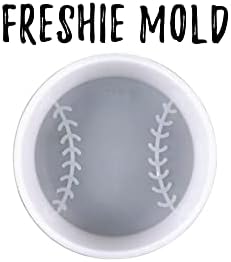 Molde de silicone de beisebol | Tamanho 3,75 largo x 3,75 comprimento x 1 Deep | Design de beisebol para Freshie, sabonete,