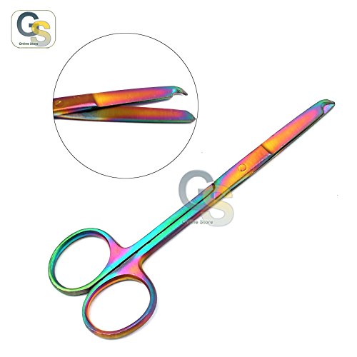 G.S Multi Titanium Color Rainbow Stitch SCISSORSSORES 4,5 Aço inoxidável