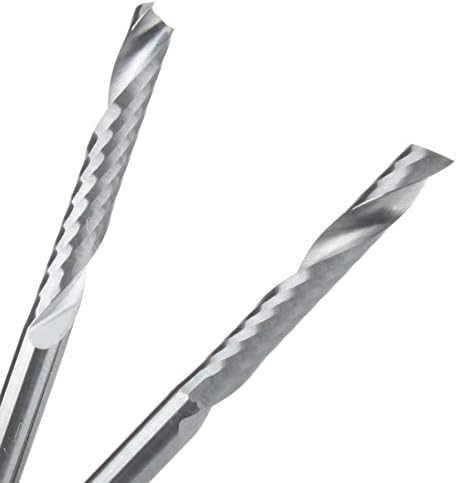Ferramentas de corte XMeifeits 10pcs 3.175x20mm Cutter de moagem de flauta única para ferramentas CNC de alumínio