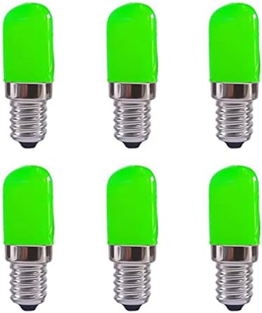 YDJOO E12 Bulbo LED 2W Bulbos de lâmpadas de cor verde 20W Substituição de halogênio E12 Mini candelabro de candelabro