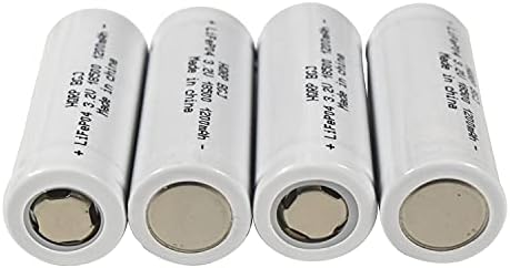 Bateria HQRP 4-Pack 1200mAh IFR-18500 18500 3,2V LIFEPO4 Compatível com o jardim solar paisagem Pátio Light Spotlight Rechargable com