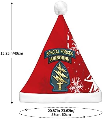 Forças Especiais do Exército Funny Adults Plexho Papai Noel Light Up Hat Christmas for Women & Men Holiday Hold Hat Hat