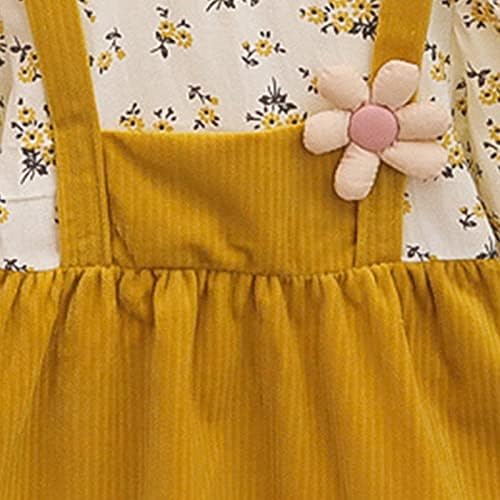 Criança bebê meninas infantis vestidos de verão de manga longa estampa floral vestido princesa roupa de coelho para meninas
