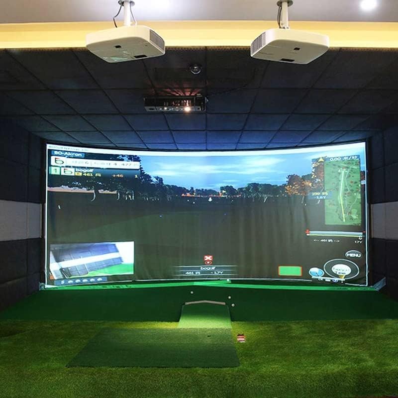 JRDHGRK Golf Ball Simulator Impacto Tela de projeção de projeção interna Material de pano branco Golf Golf Golf Golf Alvo