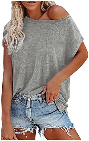 Camisa de blusa de gaiola de gola e outono de verão para meninas adolescentes de manga curta 2023 Moda de algodão modesto camiseta