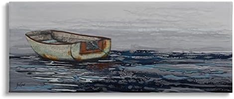 A Stuell Industries coletou boat boat Dinghy Drifting Vast Ocean Sea Lovas Wall Art, Design de Stacy Gresell