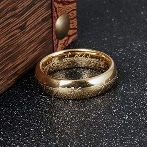 O único anel para governar todos eles para homens e mulheres, lotr ring lord of the anéis, hobbit anéis de aço inoxidável