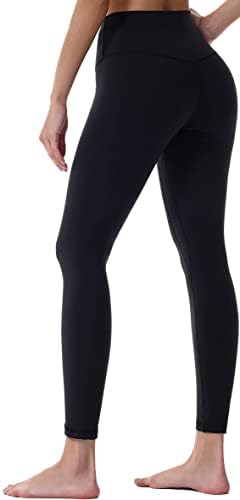 Sunzel Womens Nylon 7/8 Leggings de treino com controle de barriga de cintura alta