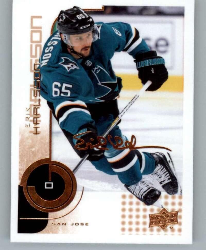 2022-23 Deck superior MVP 20º aniversário 60 Erik Karlsson San Jose Sharks NHL Hockey Trading Card