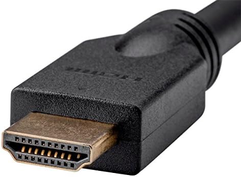 Monoprice HDMI Cabo - 50 pés - Alta velocidade preta, 1080p a 60Hz, 10,2 Gbps, 24AWG, CL2, compatível com TV UHD e mais