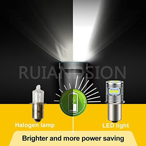 Ruiansion p13.5s lâmpada de lanterna LED 18V 19,2V 24V 7-24 VOLT P13.5S BASE LED BULLS SUPLUTIÇÃO PARA LUNTA DE TROCHAGENS