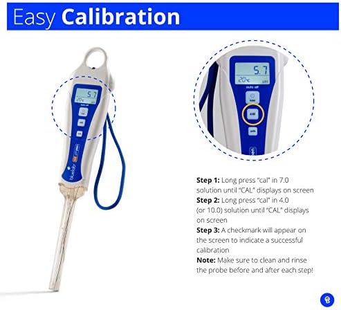 Bluelab Pensoilph Solo pH caneta, medidor digital e kit de teste de água, caneta transparente e bluelab Pen Ph, medidor digital