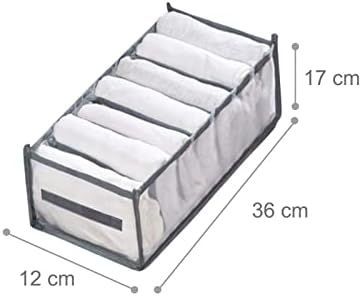 Seaintheson Trouser Box Box Box Roupas Mesh Compartimento de compartimento de armazenamento Bolsa de armazenamento Home Têxtil armazenamento