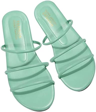 Flipers de moda de verão para mulheres Três linear de praia SLIPPER MINIMALISTA SLIDES PLATOS Antecedentes Meninas de sandálias