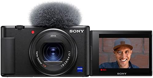 Câmera digital da Sony ZV-1 + cartão de 64 GB + software de foto corel + NP-BX1 Bateria + Cartão Leitor + Luz LED + Cabo HDMI + Deluxe