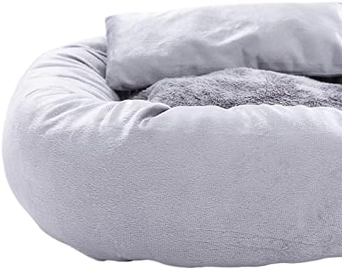 Mmyydds canteiro pequeno sofá -cama quente lixo lavável de gato com gato redondo e cã