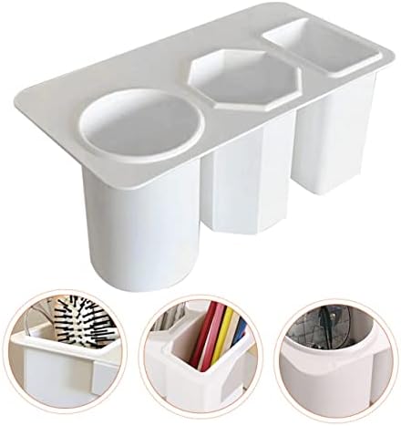 Zerodeko 6 pcs estilo rack -Grids de cozinha armazenamento de dormitório branco para pincel de casca de casco a lado simples e