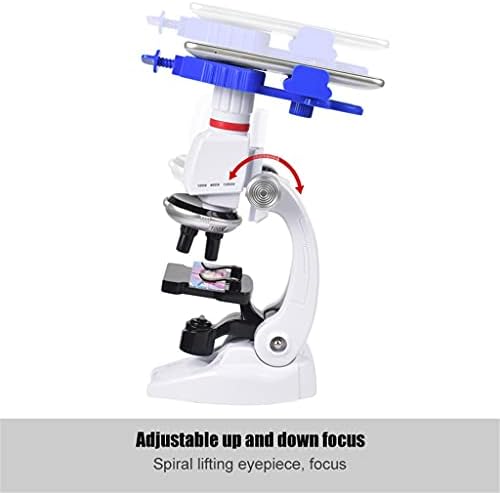 Trexd 1200x Student Monocular Biological Microscope Set Led School Home School Educacional para instrumentos ópticos de laboratório