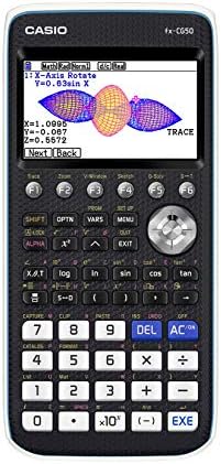 Casio Prizm FX-CG50 Calculadora de gráficos de cores, preto e branco, 7.21 WX10.32 LX2.05 H