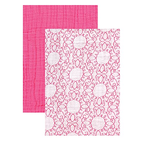 Yoga Sprout 2-Pack Muslin Swaddle Cobertors, coleção de cisne rosa