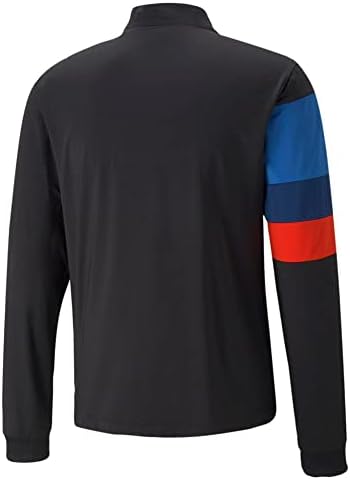 Puma mens BMW M Motorsport Full -Zip Casual Athletic Outerwear Casual Comfort Technology - Black