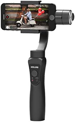 Gimbal portátil de 3 eixos para câmeras de ação em smartphones, com funções de zoom e zoom de foco e zoom