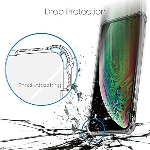 Caixa max max iPhone XS Goospery, tampa de para -choque de proteção cristalina com cantos reforçados, capa de telefone