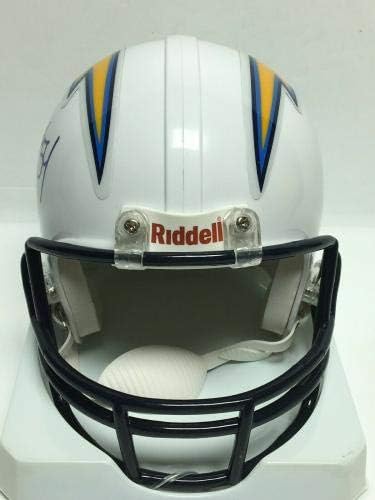 Melvin Ingram assinou Los Angeles Chargers Mini -Helmet PSA AA46269 - Mini capacetes autografados da NFL