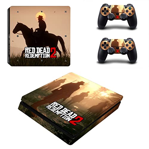 Game Gred Deadf e Redemption PS4 ou PS5 Skin Skinper para PlayStation 4 ou 5 Console e 2 Controllers Decal Vinyl V8977